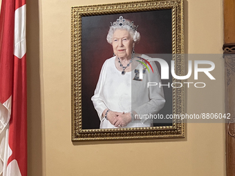 Portrait of Queen Elizabeth II inside the Ontario Legislative Building (Queen's Park) in Toronto, Ontario, Canada, on June 20, 2022.  (