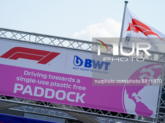 FIA paddock entrance during the F1 Grand Prix of Italy at Autodromo di Monza on September 8, 2022. (