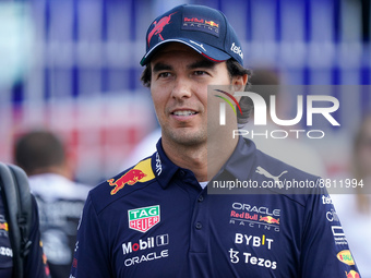 Sergio Perez driving the (11) Oracle Red Bull Racing RB18 during the F1 Grand Prix of Italy at Autodromo di Monza on September 8, 2022. (