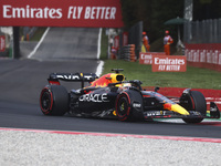 Max Verstappen of Red Bull Racing during the Formula 1 Italian Grand Prix  practice one at Circuit Monza, on September 9, 2022 in Monza, Ita...