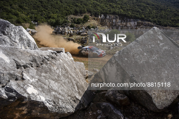 04 LAPPI Esapekka (fin), FERM Janne (fin), Toyota Gazoo Racing WRT, Toyota GR Yaris Rally 1, action during the Acropolis Rally Greece 2022,...