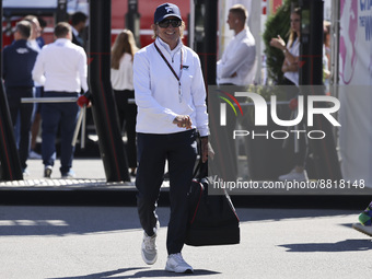 Pietro Fittipaldi arrives at the Formula 1 Italian Grand Prix practice three at Circuit Monza, on September 10, 2022 in Monza, Italy (