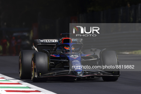Nyck de Vries of Williams during the Formula 1 Italian Grand Prix practice three at Circuit Monza, on September 10, 2022 in Monza, Italy 