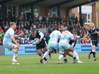 George McGuigan Of Newcastle Falcons has a run during the Gallagher Premiership match between Newcastle Falcons and Harlequins at Kingston P...