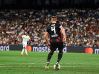 Willi Orban during UEFA Champions League match between Real Madrid and RB Leipzig at Estadio Santiago Bernabeu on September 14, 2022 in Madr...