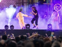 Caparezza performs live for Milano Summer Festival at Ippodromo SNAI San Siro on July 11, 2022 in Milan, Italy (