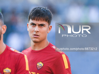 Paulo Dybala of AS Roma looks on during the Serie A match between AS Roma and Atalanta BC at Stadio Olimpico, Rome, Italy on 18 September 20...