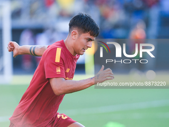 Paulo Dybala of AS Roma during the Serie A match between AS Roma and Atalanta BC at Stadio Olimpico, Rome, Italy on 18 September 2022.  (