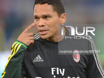 Carlos Bacca during the Italian Serie A football match S.S. Lazio vs A.C. Milan at the Olympic Stadium in Rome, on november 01, 2015. (