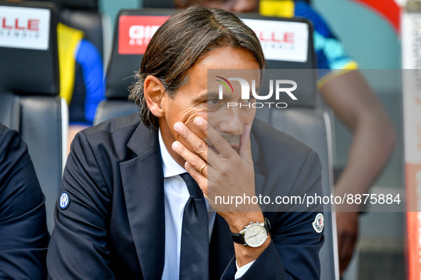 Inter's Head Coach Simone Inzaghi portrait during the italian soccer Serie A match Udinese Calcio vs Inter - FC Internazionale on September...