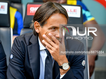 Inter's Head Coach Simone Inzaghi portrait during the italian soccer Serie A match Udinese Calcio vs Inter - FC Internazionale on September...
