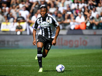 Udinese's Destiny Iyenoma Udogie portrait in action during the italian soccer Serie A match Udinese Calcio vs Inter - FC Internazionale on S...