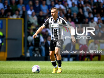 Udinese's Gerard Deulofeu portrait in action during the italian soccer Serie A match Udinese Calcio vs Inter - FC Internazionale on Septembe...