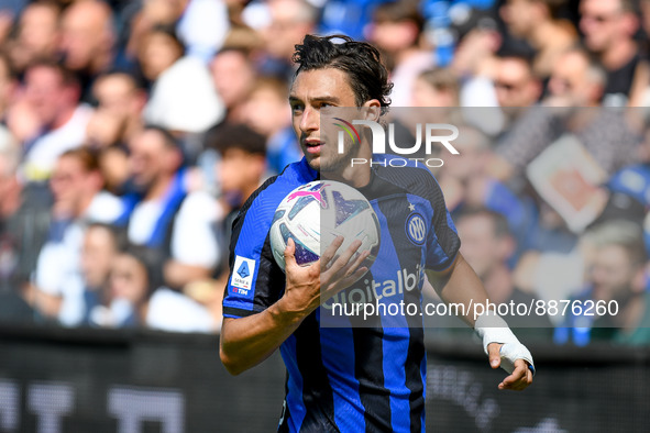 Inter's Matteo Darmian portrait during the italian soccer Serie A match Udinese Calcio vs Inter - FC Internazionale on September 18, 2022 at...