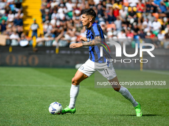 Inter's Joaquin Correa portrait in action during the italian soccer Serie A match Udinese Calcio vs Inter - FC Internazionale on September 1...