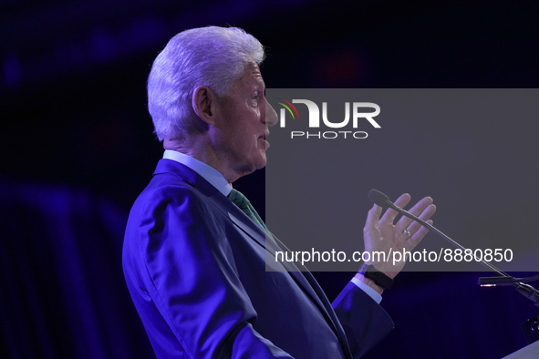 Bill Clinton at the Clinton Global Initiative held at Hiltown Midtown on September 19, 2022 in New York City USA. 