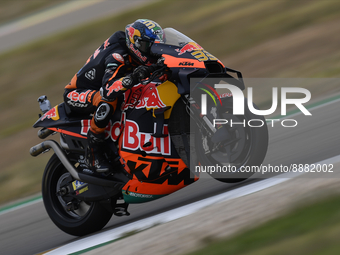 Brad Binder (33) of Republic of South Africa and Red Bull KTM Factory Racing during the race of Gran Premio Animoca Brands de Aragon at Moto...