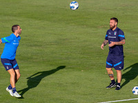 Italy´s Training, Leo Bonucci and Daniele De Rossi during the Other Press conference and Italy training session on September 19, 2022 at the...
