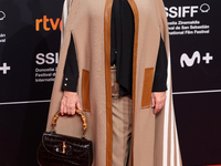 Carmen Machi attends the presentation of the honorary Donostia Award at the 70th edition of the film festival to Juliette Binoche, on Septem...