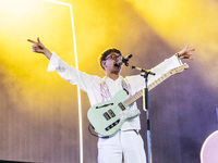 BIDDINGHUIZEN, NETHERLANDS - AUGUST 20: Dave Bayley of Glass Animals performs live at Lowlands Festival 2022 on August 20, 2022 in Biddinghu...