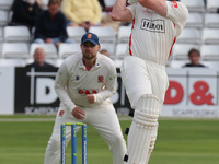 Luke Wells during LV= COUNTY CHAMPIONSHIP - DIVISION ONE Day One of 4 match between Essex CCC against Lancashire CCC at The Cloud County Gro...