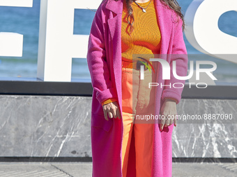 Anna Marchessi Riera attend the Photocall of the Fácil at the 70th edition of the San Sebastian International Film Festival, on September 20...