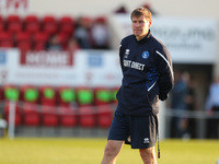 Hartlepool United first team coach Tony Sweeney during the EFL Trophy match between Morecambe and Hartlepool United at the Globe Arena, More...