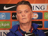 The Netherlands national football team coach Louis van Gaal is seen during a press conference in Warsaw, Poland on 21 September, 2022. (