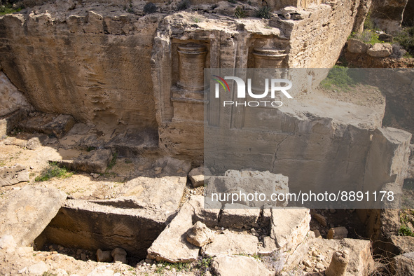 The Archeologic site of the Tombs of the Kings in Paphos, Cyprus on March 5, 2022. 