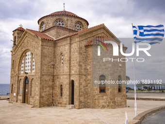 The church of Agios Georgios (St. George) on Cyprus on March 4, 2022. (