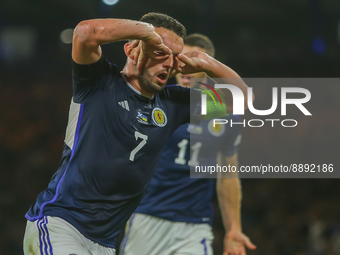 GOAL Scotland, John McGinn of Scotland celebrates scores the opening goal during the UEFA Nations League match between Scotland and Ukraine...