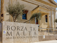  Malta Stock Exchange building is seen in Valletta, Malta on 21 September 2022  (
