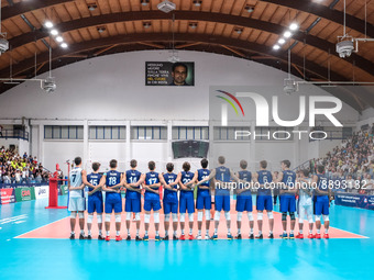 Italian national team during the Volleyball Intenationals U20 European Championship - Italy vs Poland on September 22, 2022 at the Montesilv...