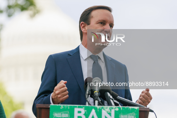 U.S. Senator Chris Murphy (D-CT) speaks at a rally near the U.S. Capitol in Washington, D.C. on September 22, 2022 to urge the Senate to pas...