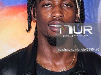 American professional basketball player Zaire Wade arrives at the Los Angeles Special Screening Of Netflix's 'The Redeem Team' held at the N...