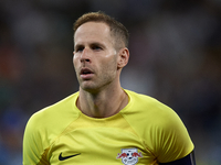 Peter Gulacsi goalkeeper of RB Leipzig and Hungary poses prior the UEFA Champions League group F match between Real Madrid and RB Leipzig at...