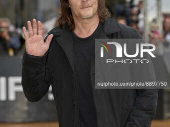 Norman Reedus arrived at the Maria cristina Hotel  at the 70th edition of the San Sebastian International Film Festival on September 23, 202...