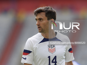 Luca de la Torre central midfield of USA and Celta de Vigo during the international friendly match between Japan and United States at Merkur...