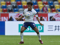 Tyler Adams defensive midfield of USA and Leeds United controls the ball during the international friendly match between Japan and United St...