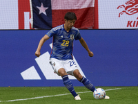 Hiroki Ito centre-back of Japan and VfB Stuttgart does passed during the international friendly match between Japan and United States at Mer...