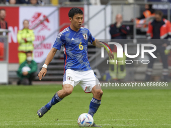 Wataru Endo defensive midfield of Japan and VfB Stuttgart during the international friendly match between Japan and United States at Merkur...