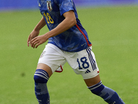 Kaoru Mitoma left winger of Japan and Brighton & Hove Albion in action during the international friendly match between Japan and United Stat...