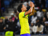 MARQUINHOS of Brazil celebrates his goal during the International Friendly football match between Brazil and Ghana on September 23, 2022 at...