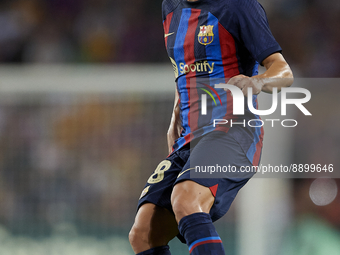 Jordi Alba left-back of Barcelona and Spain in action during the UEFA Champions League group C match between FC Barcelona and Viktoria Plzen...