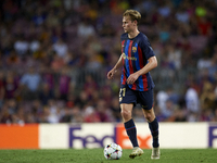 Frenkie de Jong central midfield of Barcelona and Netherlands in action during the UEFA Champions League group C match between FC Barcelona...