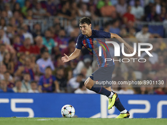 Andreas Christensen centre-back of Barcelona and Denmark runs with the ball during the UEFA Champions League group C match between FC Barcel...