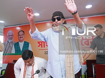 Mithun Chakraborty ,BJP Leader and Veteran Actor and Former Member of the Parliament at the Rajya Sabha and BJP West Bengal State President...