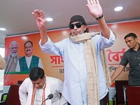 Mithun Chakraborty ,BJP Leader and Veteran Actor and Former Member of the Parliament at the Rajya Sabha and BJP West Bengal State President...