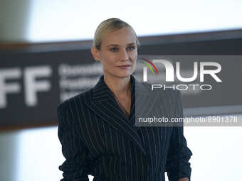 Diane Kruger attend the photocall Marlowe at the 70th edition of the San Sebastian International Film Festival on September 24, 2022 (