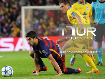 BARCELONA -november 04- SPAIN: Luis Suarez during the match between FC Barcelona and Bate Borisova, corresponding to the round 4 of the Cham...